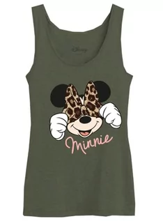 Koszulki i topy damskie - Damska koszulka bez rękawów Disneya, Khaki, L - grafika 1