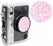 Akcesoria fotograficzne - Naklejka Dekoracyjna Na Dekielek Do Fuji Fujifilm Instax Mini Evo / 3m / Różowy – Leopard / Panterka - miniaturka - grafika 1