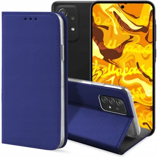 ETUI Z KLAPKĄ DO SAMSUNG GALAXY A52 / 5G / A52s 5G GRANATOWE MAGNETYCZNE - Etui i futerały do telefonów - miniaturka - grafika 1