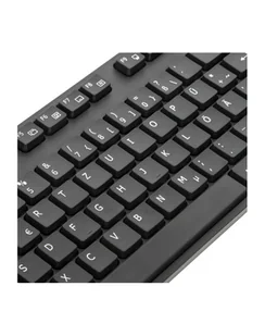 Targus Wired USB Keyboard D-E CZARNY AKB30D-E - Klawiatury - miniaturka - grafika 1