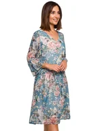 Sukienki - Stylove Sukienka w kolorze turkusowym ze wzorem - miniaturka - grafika 1