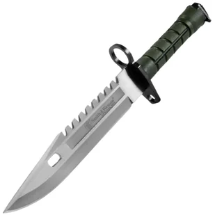Smith & Wesson M9 Bagnet Bowie Sawback, Zielony SW3G - Noże - miniaturka - grafika 1