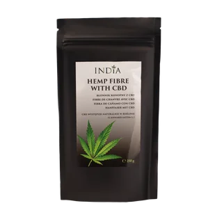 INDIA COSMETICS Błonnik konopny z CBD 250g - Suplementy naturalne - miniaturka - grafika 2