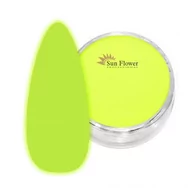 Ozdoby do paznokci - Fluo Effect Puder Akrylowy 2g - Świecący W Ciemności - Żółty - miniaturka - grafika 1