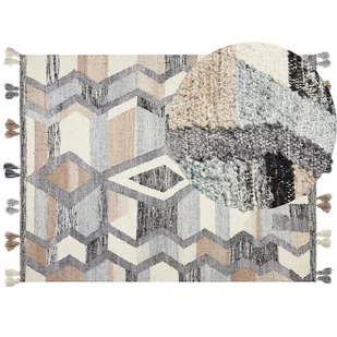 Dywan wełniany kilim 160 x 230 cm wielokolorowy AYGEZARD - Dywany - miniaturka - grafika 1
