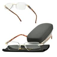 Okulary korekcyjne, oprawki, szkła - Plusy +3.50 okulary bezramkowe do czytania korekcyjne ST323A - miniaturka - grafika 1