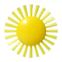 Moluk Szczoteczka Plui Brush - Słoneczko - Zabawki do kąpieli - miniaturka - grafika 1