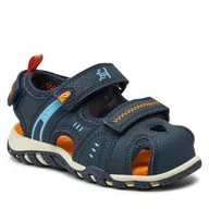 Buty dla chłopców - Sandały Leaf Navy LRUNN F Navy/Orange - miniaturka - grafika 1