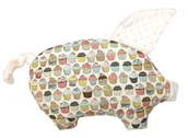 Kołdry i poduszki dla dzieci - La Millou Poduszka Sleepy Pig Cupcakes - miniaturka - grafika 1