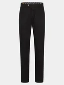 Spodnie męskie - Bugatti Spodnie materiałowe 4220 16224 Czarny Slim Fit - miniaturka - grafika 1