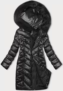 Pikowana zimowa kurtka damska J Style czarna (16M9100-392) - J STYLE - Kurtki damskie - miniaturka - grafika 1