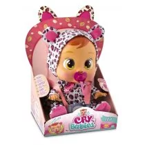 IMC Toys Cry Babies Płacząca lalka bobas Lea leopard 10574 - Lalki dla dziewczynek - miniaturka - grafika 1