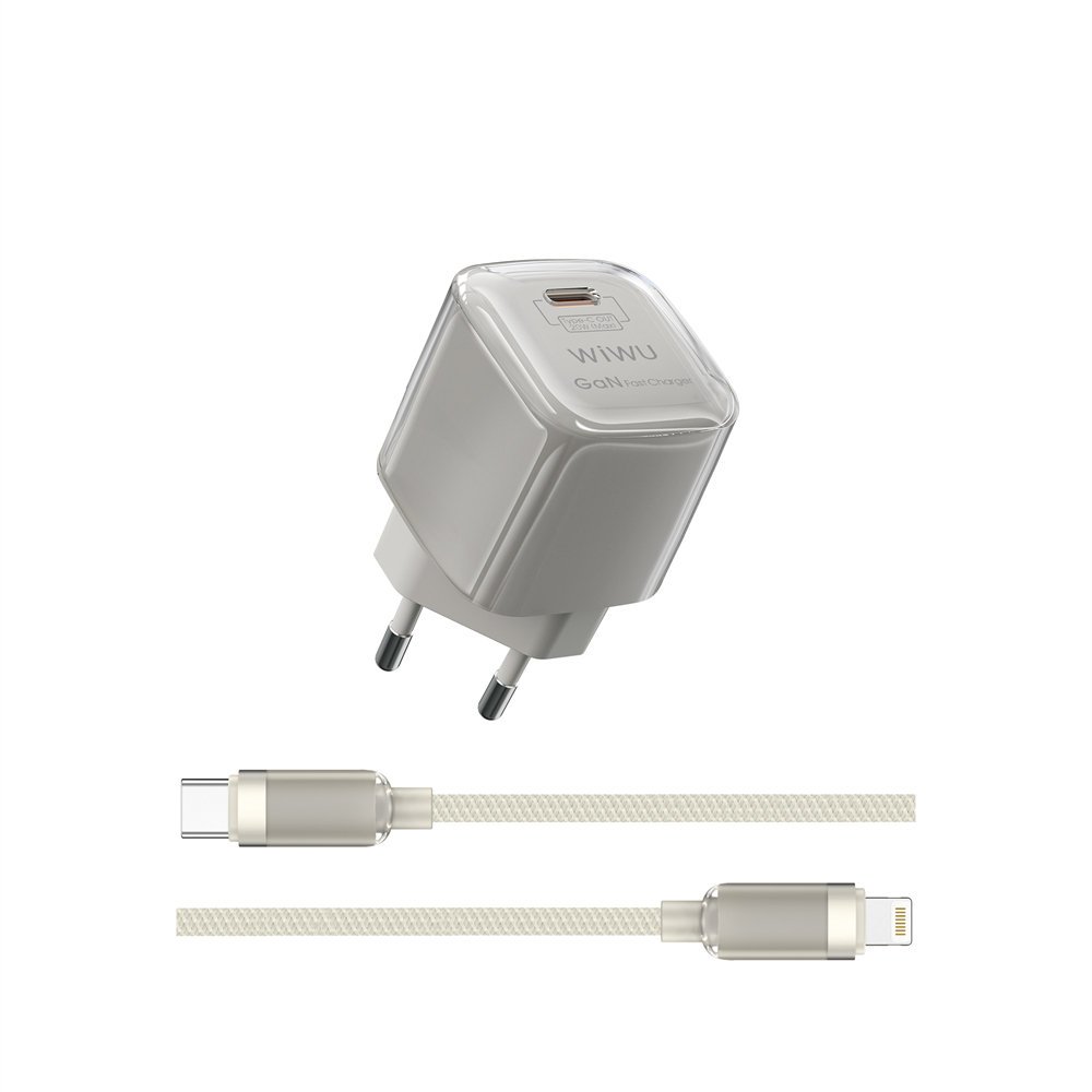 WIWU ładowarka Jello 30W GaN Charger Sets Wi-U017 C-L, EU Plug