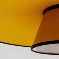 Lampy sufitowe - Lampa wisząca Kare Riva, multicolor, tkanina, drewno, Ø 55 cm - miniaturka - grafika 1