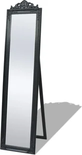 Lustro stojące w stylu barokowym 160x40 cm czarne - Lustra - miniaturka - grafika 1