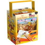 Puzzle - Lisciani 86146 Disney A TUB Mini 24-ROI Lion Puzzle dla dzieci 86146 - miniaturka - grafika 1