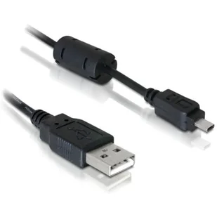 Delock Kabel USB - USB mini 8 PIN NIKON1.8 m UC-E6 (82414) - Kable USB - miniaturka - grafika 1