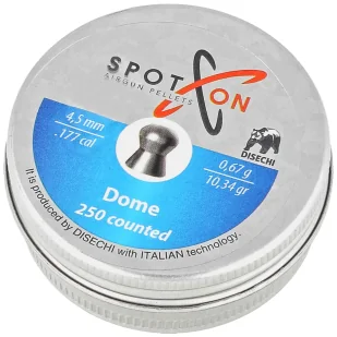 Śrut Spoton Dome 4.5 mm, 250 szt. 0.67g/10.34gr - Amunicja do wiatrówek - miniaturka - grafika 1