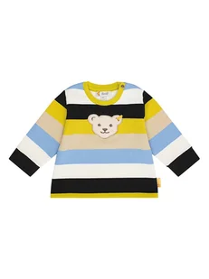 Steiff Bluza w kolorze błękitno-żółto-kremowym - Bluzy i sweterki niemowlęce - miniaturka - grafika 1