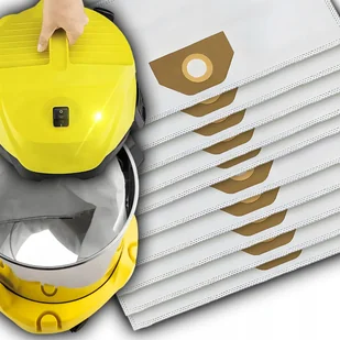 10x WORKI DO ODKURZACZA KARCHER WD3 SE4001 FLIZELINOWE SYNTETYCZNE ZESTAW - Worki do odkurzaczy - miniaturka - grafika 1