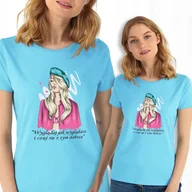 Bluzki damskie - Koszulka Bluzka TURKUS Damska CZUJ SIĘ DOBRZE Wz S - Inny producent - miniaturka - grafika 1