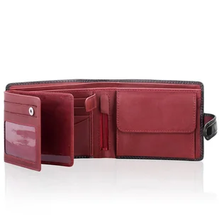 Portfel męski Visconti TR-35 RFID - czerwony - Portfele - miniaturka - grafika 1