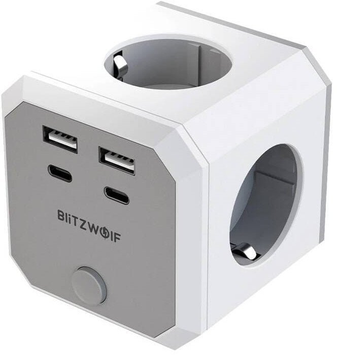 Kostka zasilająca BlitzWolf BW-EC2 8-in-1 4xAC / 2 x USB-A / 2 x USB-C