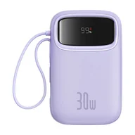 Powerbanki - Powerbank Baseus QPow 2 10000mAh 30W 2xUSB-C (fioletowy) - miniaturka - grafika 1