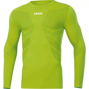 JAKO Unisex Comfort 2.0 koszulka z długim rękawem dla dzieci zielony zielony neonowy XXS - Koszulki sportowe męskie - miniaturka - grafika 1
