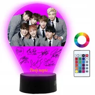 Lampy stojące - Lampka Nocna 3D LED BTS Zespół K-Pop - miniaturka - grafika 1