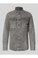 Koszule męskie - Koszula jeansowa o kroju slim fit z kieszeniami na piersi model Dakota - G-Star Raw - miniaturka - grafika 1