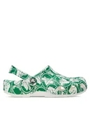 Klapki i japonki męskie - Crocs Klapki Classic Duke Print Clog 210003 Zielony - miniaturka - grafika 1