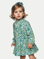 Sukienki i spódniczki dla dziewczynek - Mayoral Sukienka codzienna 2923 Zielony Regular Fit - miniaturka - grafika 1