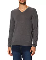 Swetry męskie - HUGO Sweter męski, Medium Grey35., M - miniaturka - grafika 1