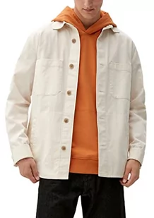 s.Oliver Męska kurtka overshirt, biały, XXL - Kurtki męskie - miniaturka - grafika 1
