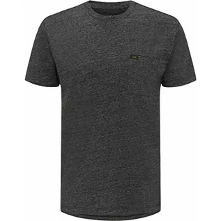 Koszulki męskie - Lee Męski T-shirt Ultimate Pocket, Gris (Dark Grey Mele 06), L - grafika 1