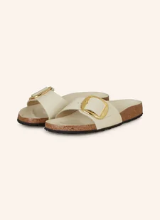 Birkenstock Klapki Madrid Big Buckle weiss - Klapki i japonki damskie - miniaturka - grafika 1