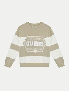 Guess Sweter L5RQ09 KCCH0 Beżowy Regular Fit - Swetry dla chłopców - miniaturka - grafika 1