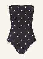 Stroje kąpielowe - Seafolly Strój Kąpielowy Bandeau Daisychain schwarz - SEAFOLLY - miniaturka - grafika 1