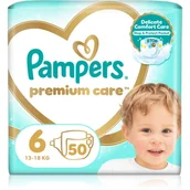 Pieluchy - Pampers Premium Care Size 6 pieluchy jednorazowe 13-18 kg 50 szt. - miniaturka - grafika 1