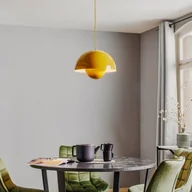 Lampy sufitowe - &Tradition Flowerpot VP7 wisząca 37 musztardowa - miniaturka - grafika 1