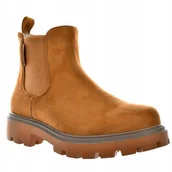 Botki damskie - Damskie botki OCIEPLANE BRĄZ BIG STAR SHOES MM274374 R36 - miniaturka - grafika 1