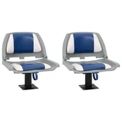 Żeglarstwo - vidaXL Składane siedziska do łodzi, 4-cz., 48x51x41 cm - miniaturka - grafika 1