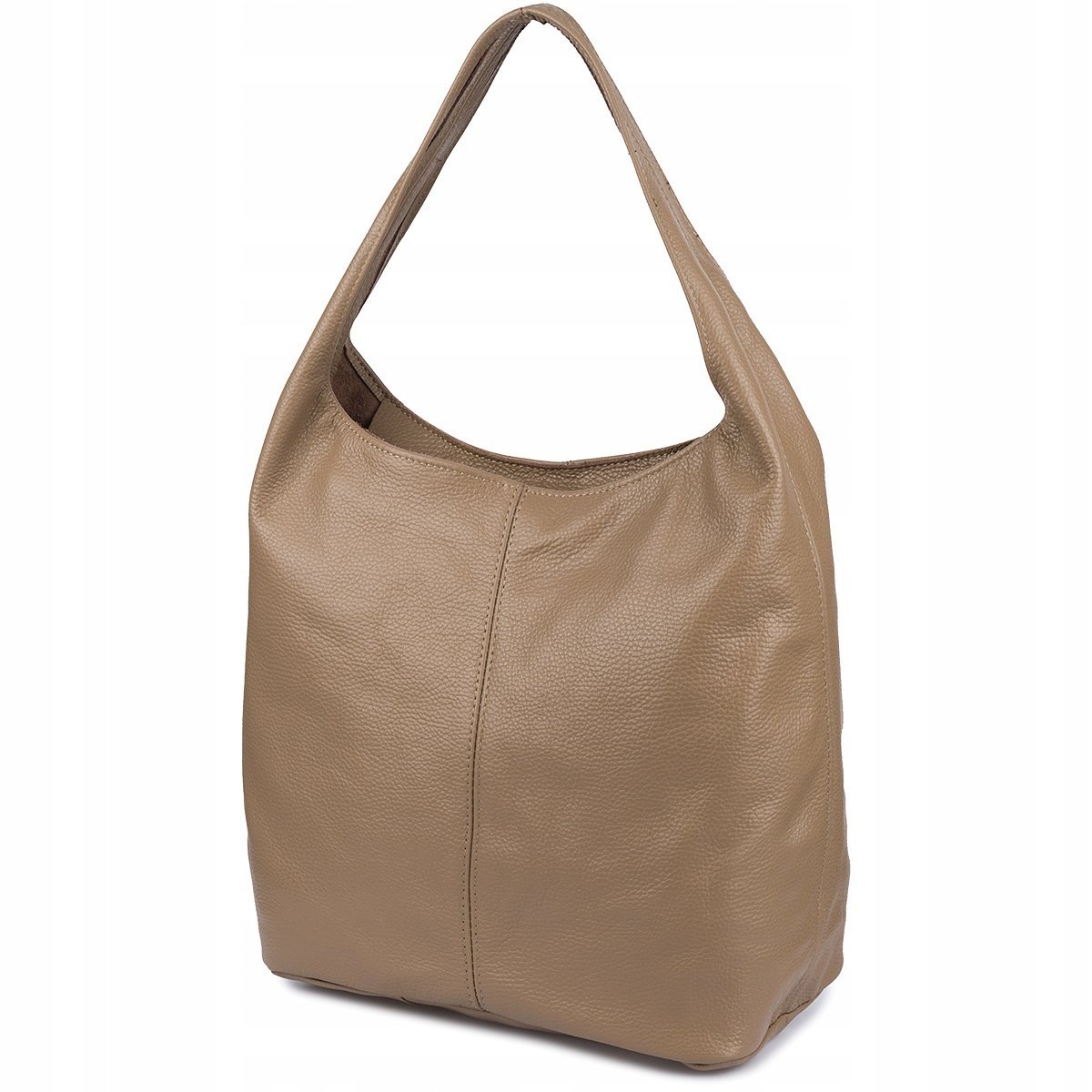 Torebka skórzana damska duża A4 shopperka klasyczna na ramię włoska skóra