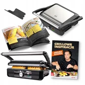 Grille elektryczne - Grill Elektryczny Opiekacz Kontaktowy Stołowy Rozkładany Panini 2200W - miniaturka - grafika 1