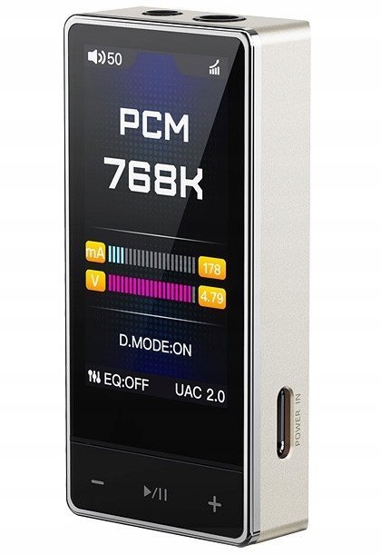 Opinie o QX13 - titanium-gold - Przenośny DAC/AMP Hi-Res Wzmacniacz słuchawkowy