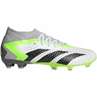 Piłka nożna - Buty piłkarskie adidas Predator Accuracy.2 FG biało-szare GZ0028 40 2/3 - miniaturka - grafika 1