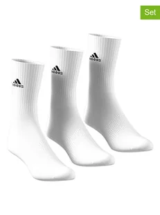 adidas Skarpety sportowe (3 pary) w kolorze białym - Skarpetki męskie - miniaturka - grafika 1
