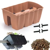 Donice - Skrzynka na balustradę DCRO400, Doniczka balkonowa + keramzyt 1l - miniaturka - grafika 1