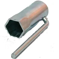 Narzędzia samochodowe - Klucz do świec JMP 21mm, dł. 63mm, do motoroweru sześciokątny Buzzetti - miniaturka - grafika 1